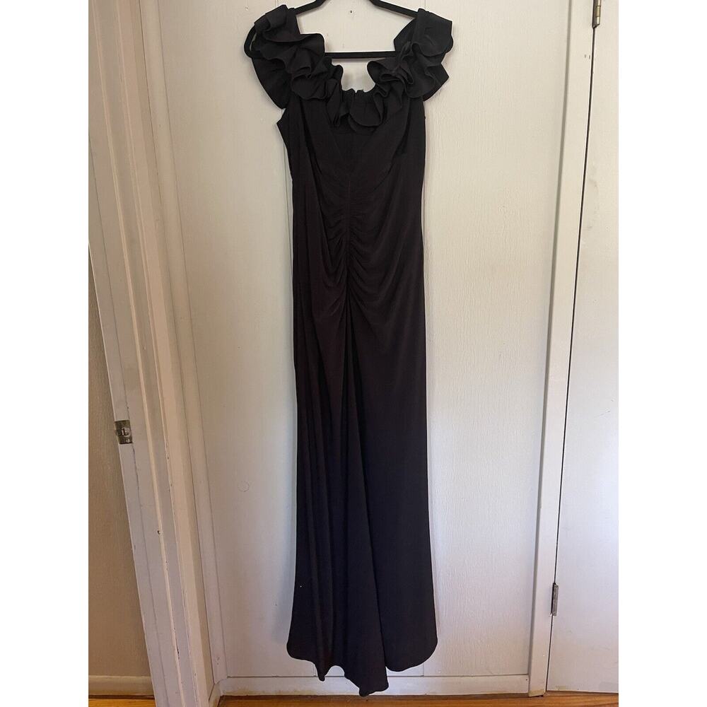 Xscape Black Off-Shoulder Ruffle Maxi Dress - Picture 6 of 9